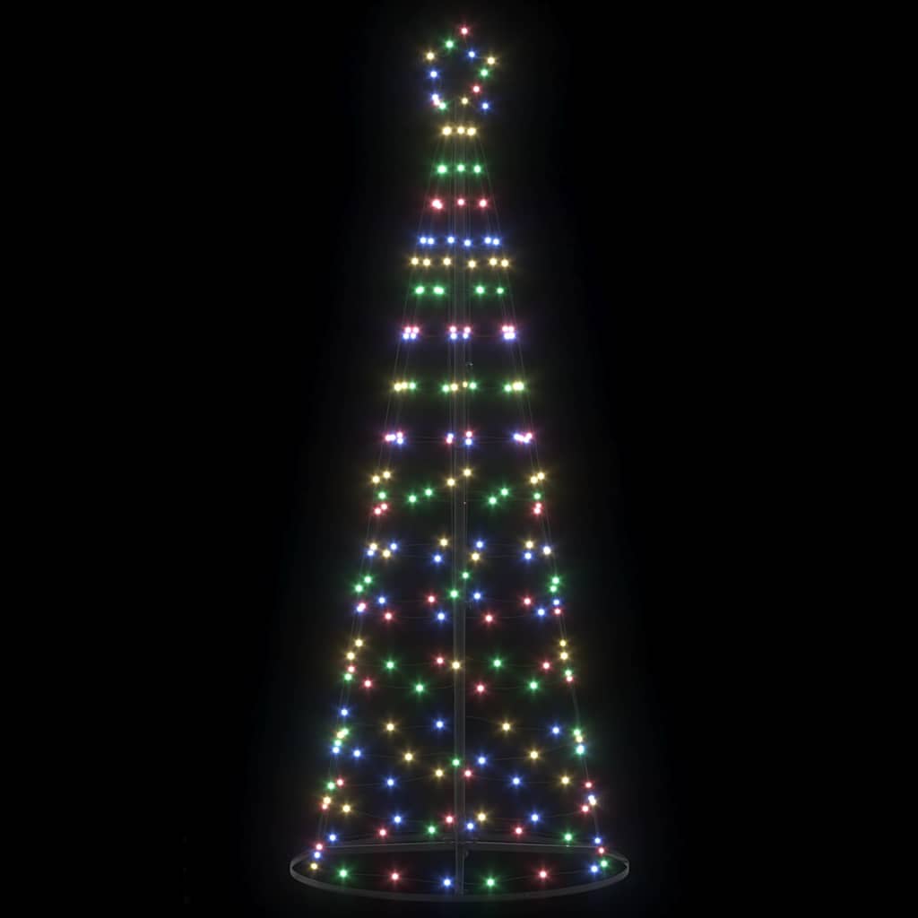 LED Christmas Tree with 390 LEDs Multicolour 250 cm Iron