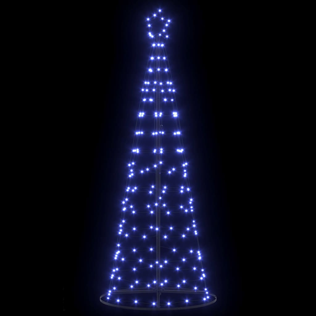 LED Christmas Tree with 390 LEDs with Stand Blue 250 cm Iron