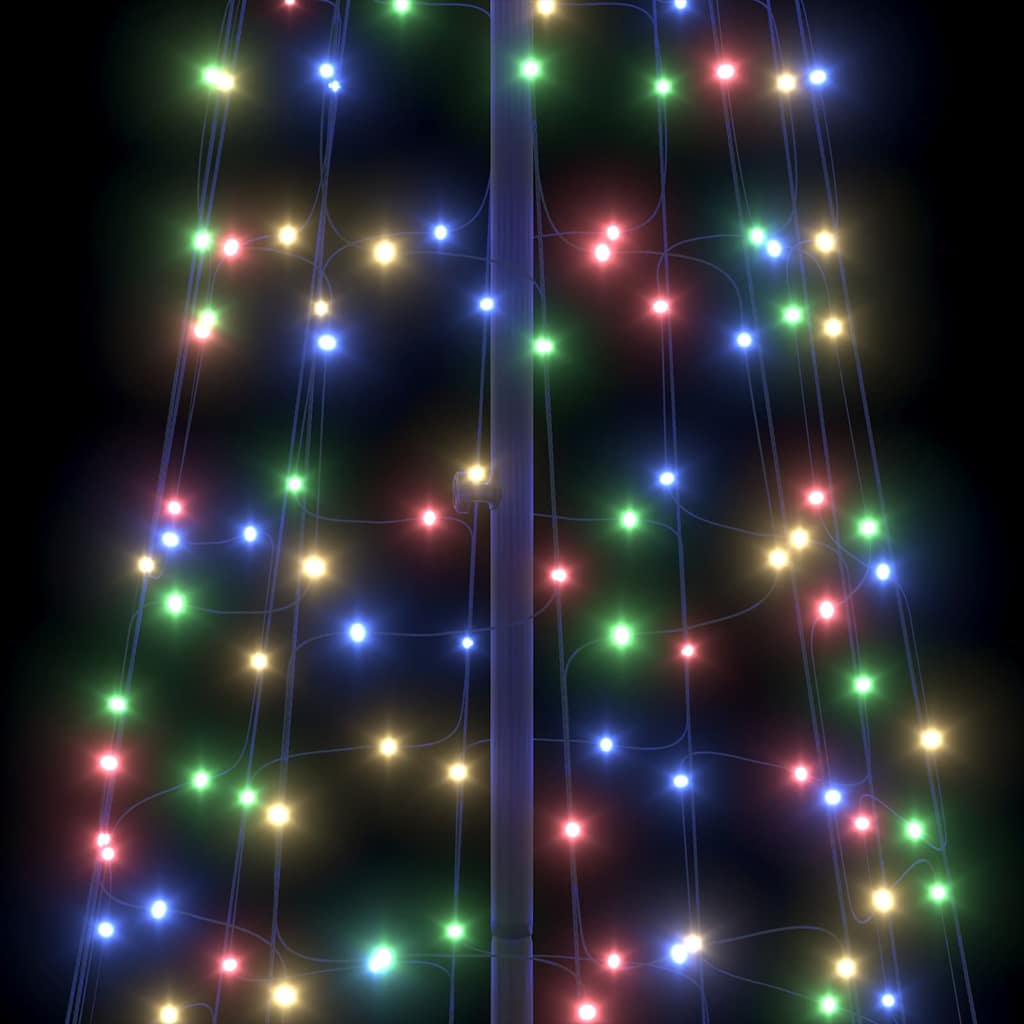 LED Christmas Tree with 800 LEDs Multicolour 400 cm Iron