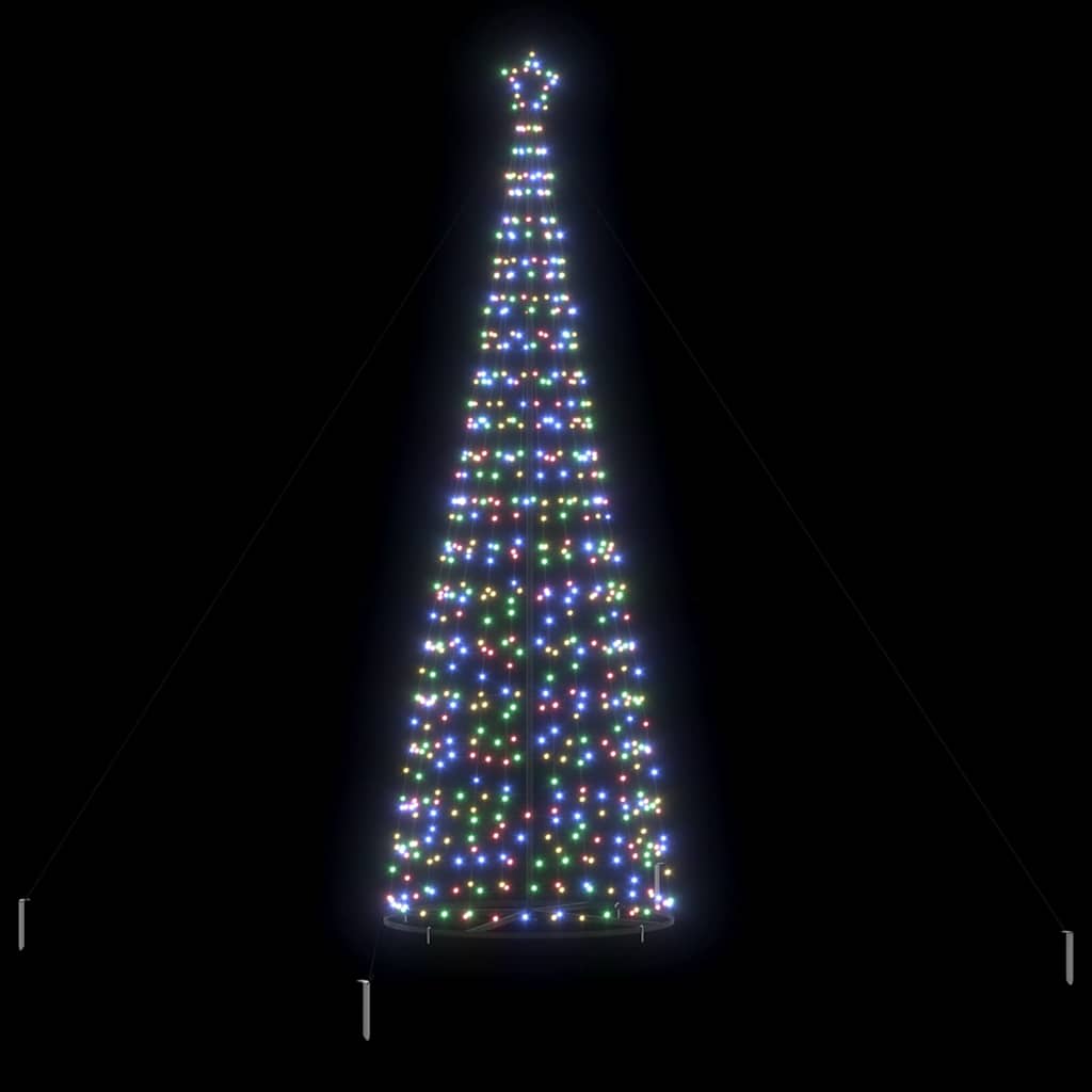 LED Christmas Tree with 800 LEDs Multicolour 400 cm Iron
