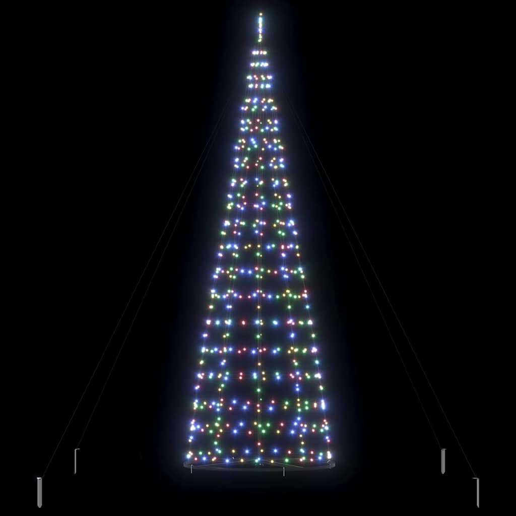 LED Christmas Tree with 800 LEDs Multicolour 400 cm Iron