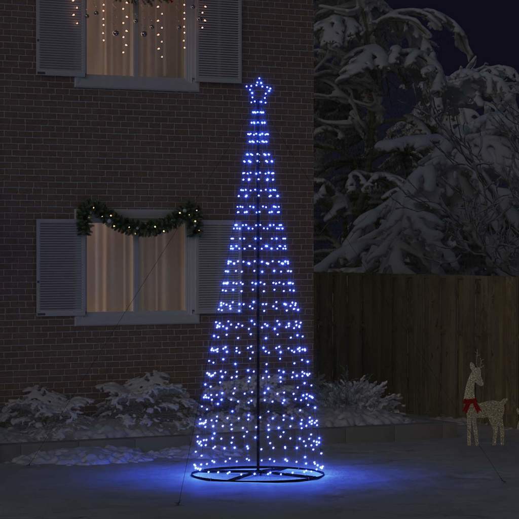 LED Christmas Tree with 800 LEDs with Stand Blue 400 cm Iron