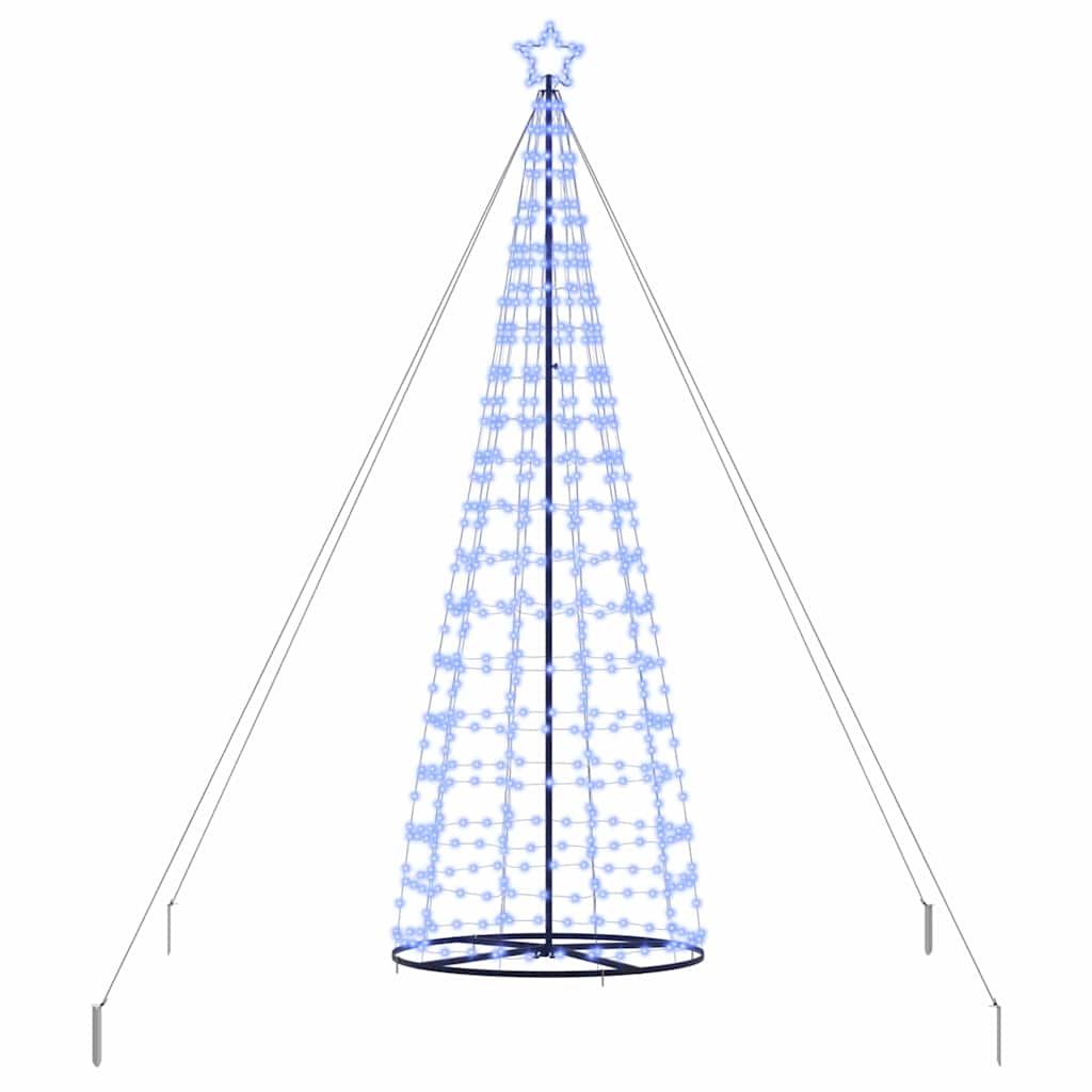 LED Christmas Tree with 800 LEDs with Stand Blue 400 cm Iron