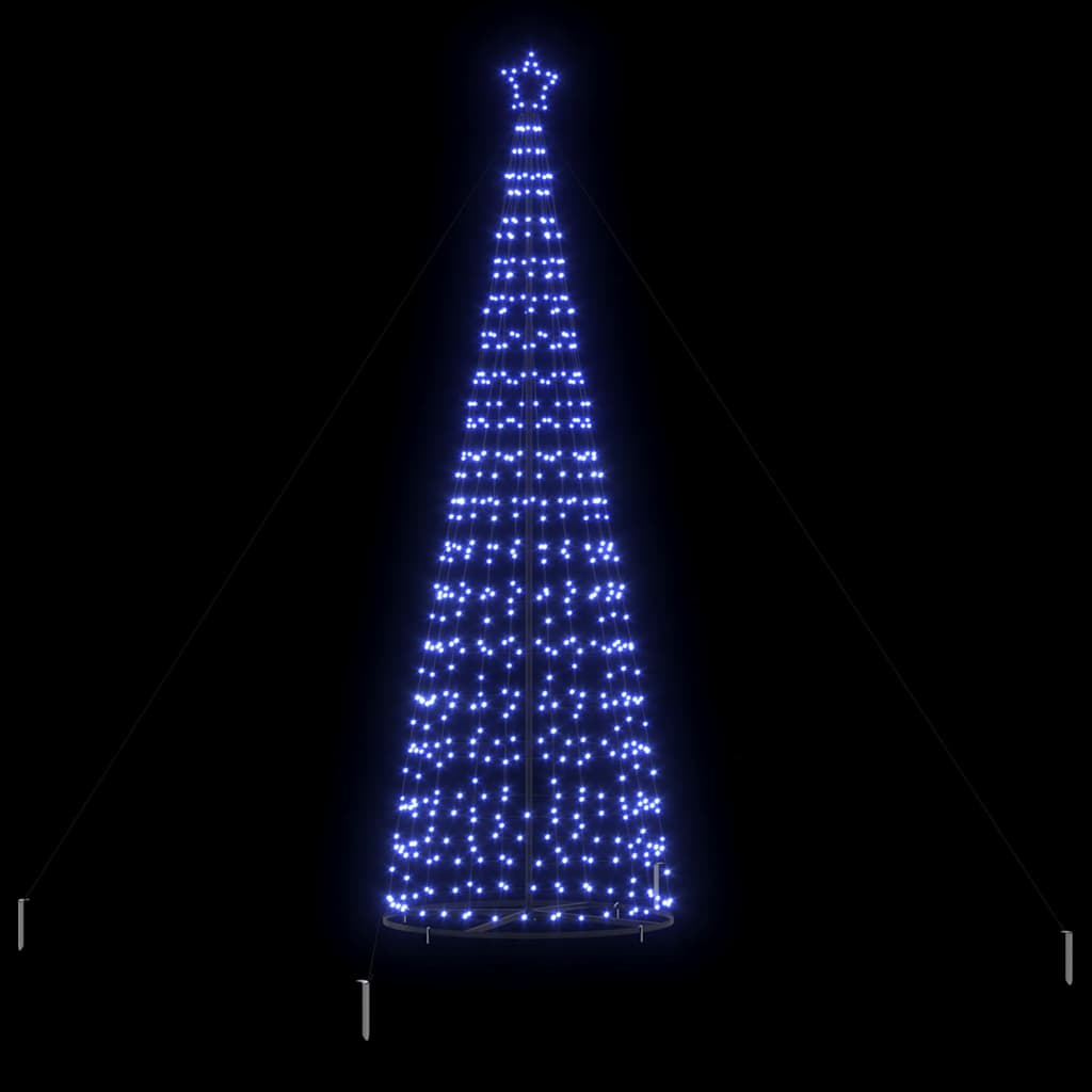 LED Christmas Tree with 800 LEDs with Stand Blue 400 cm Iron