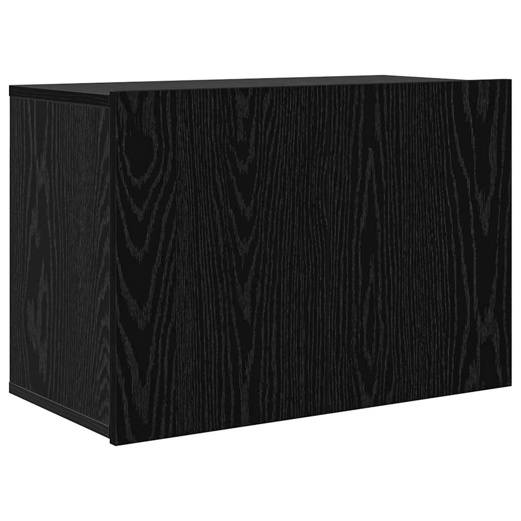 TV Wall Cabinet Set 5 pcs Black oak Engineered wood