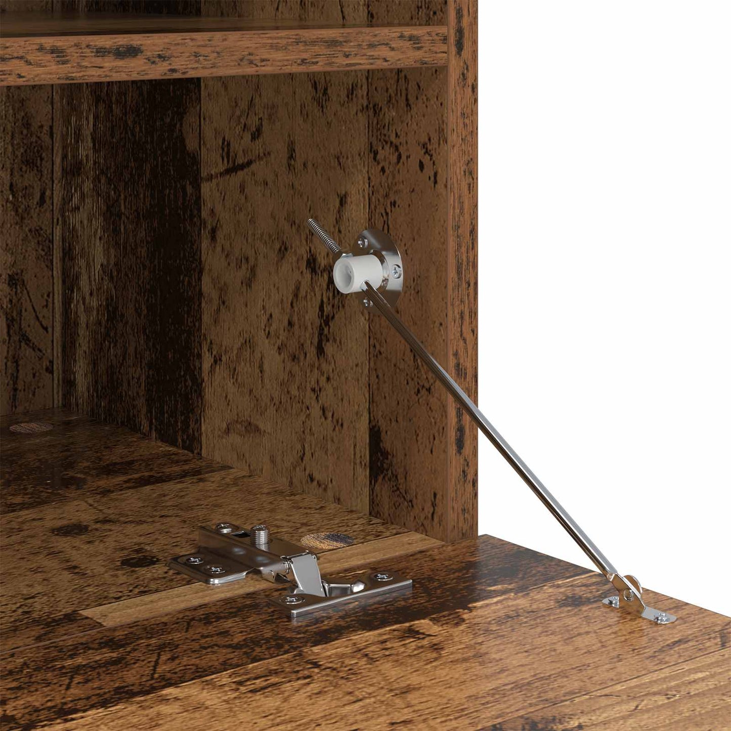 TV Cabinet with LED Strip Lights 7 pcs Old Wood Engineered Wood