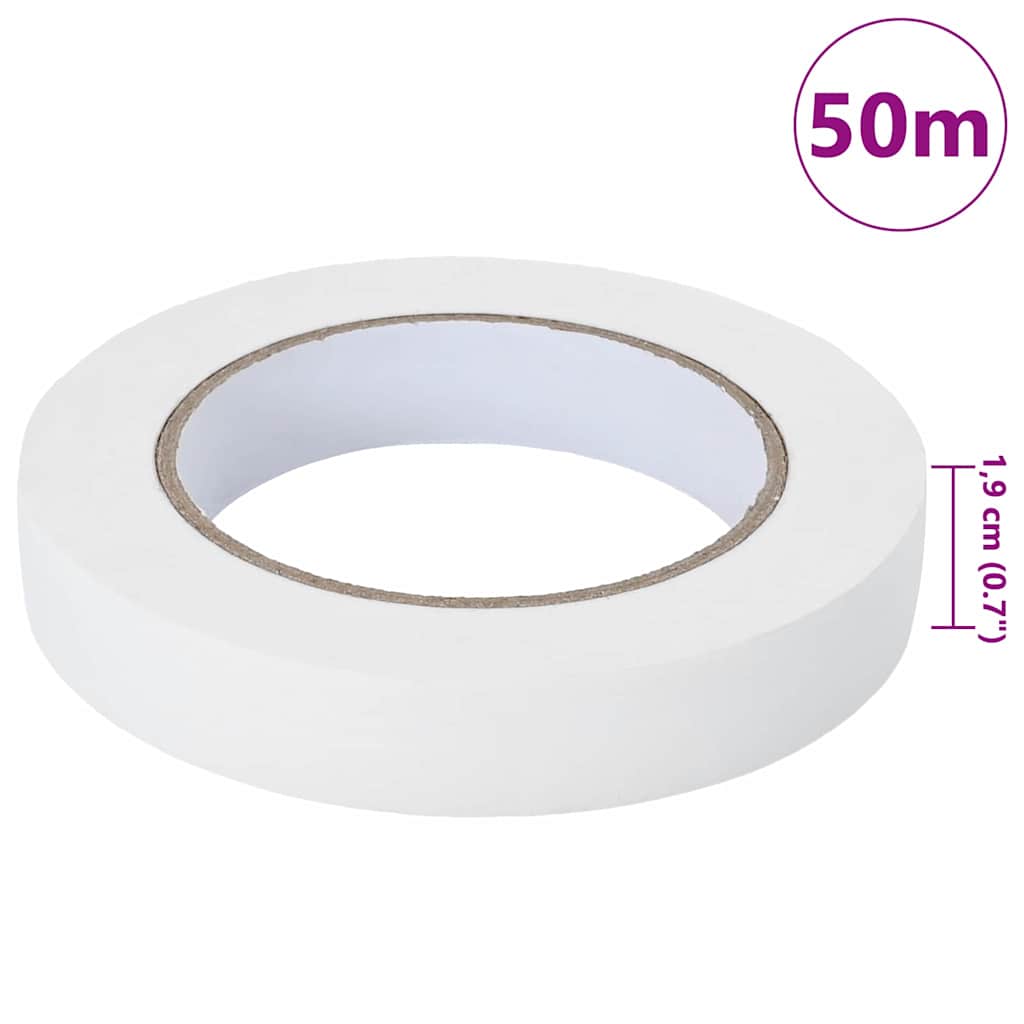 Painter Masking Tapes 6 pcs White 19mm x 50m Paper