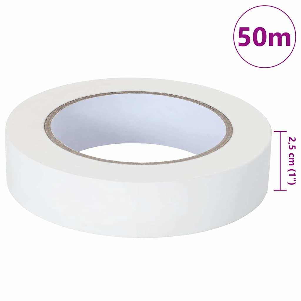 Painter Masking Tapes 12 pcs White 25mm x 50m Paper
