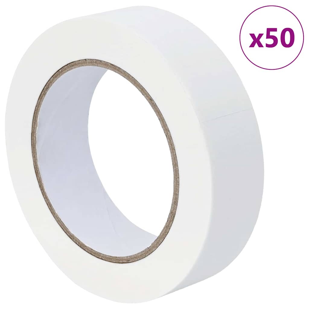 Painter Masking Tapes 50 pcs White 30mm x 50m Paper