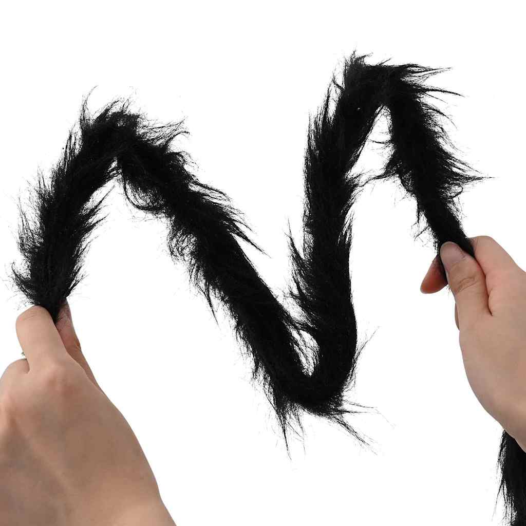 Halloween Spider Decoration 3 pcs Black 150 cm Polyester