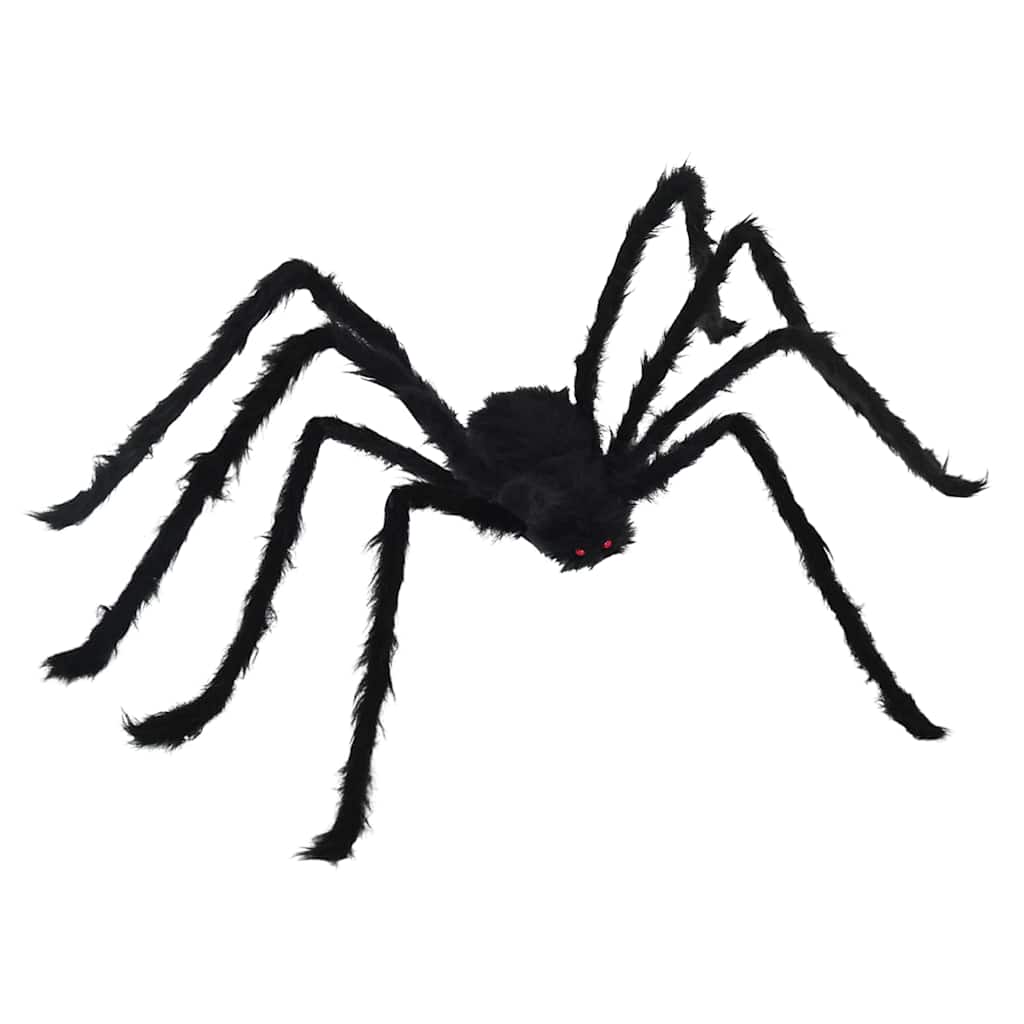 Halloween Spider Decoration with Webs 4 pcs Black white 150 cm
