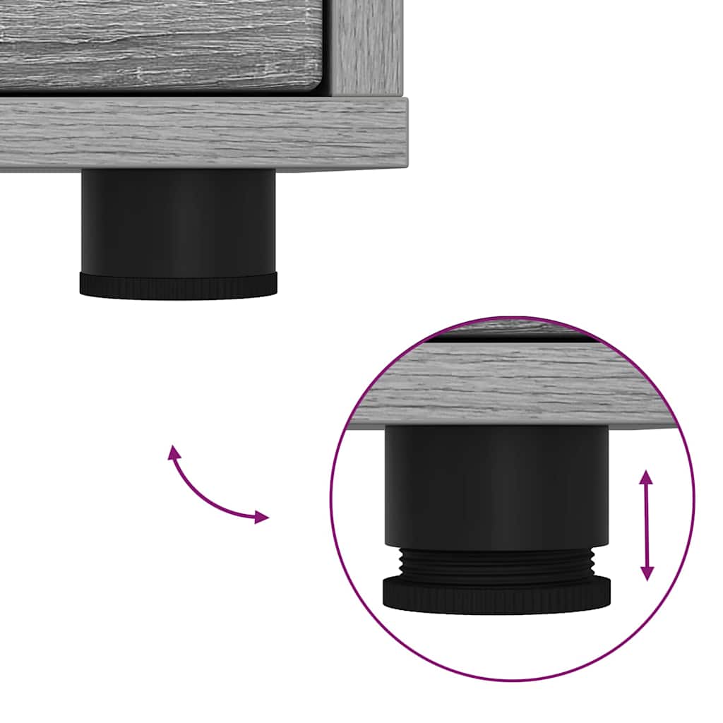 Bedside Tables with Drawer 2 pcs Grey Sonoma 30.5 x 30 x 43 cm