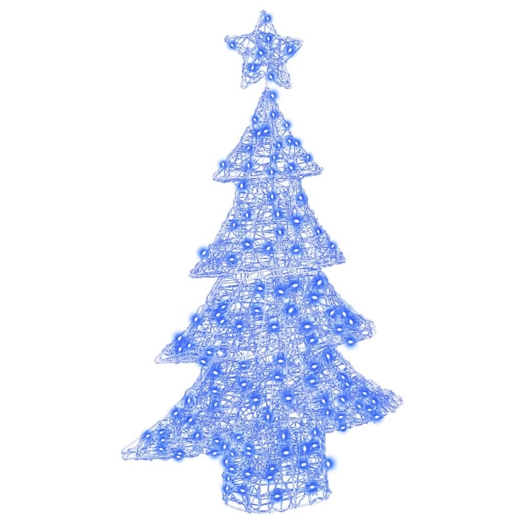Christmas Tree with 100 LEDs Blue 120 cm Acrylic