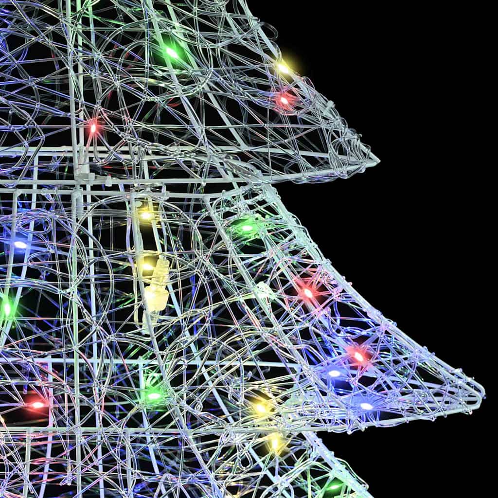 Christmas Tree with 160 LEDs Multicolour 150 cm Acrylic
