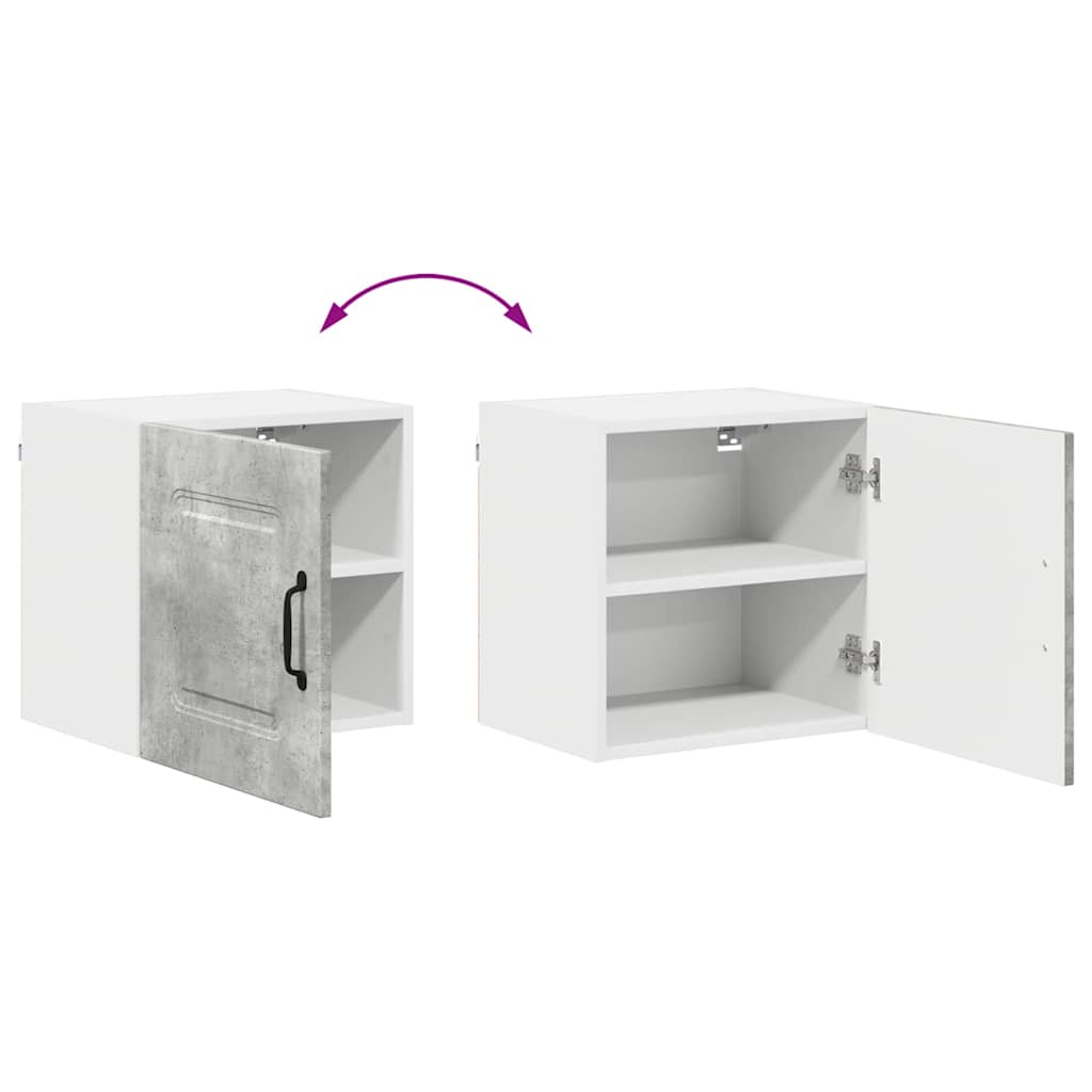 Kitchen Wall Cabinet with Shelf Concrete Grey 40 x 31 x 40 cm