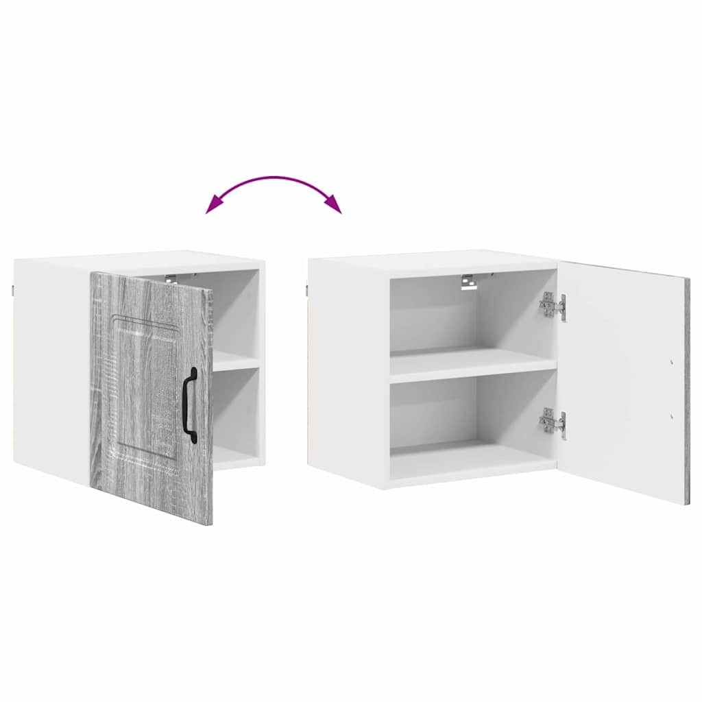Kitchen Wall Cabinet with Shelf Grey Sonoma 40 x 31 x 40 cm