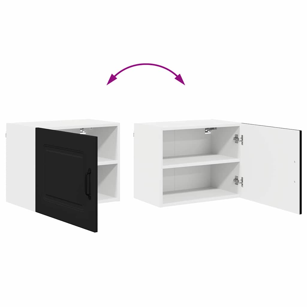 Kitchen Wall Cabinet Black 50 x 31 x 40 cm Engineered Wood