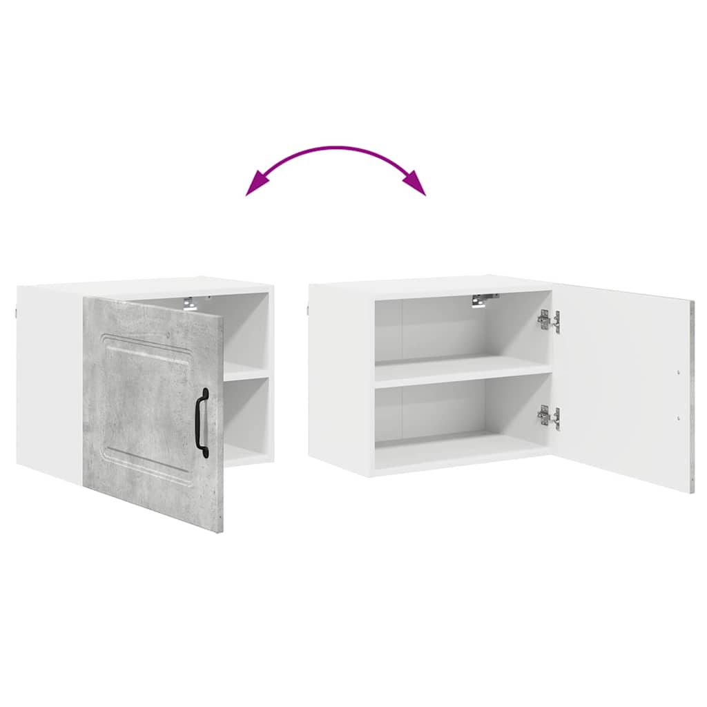 Kitchen Wall Cabinet with Shelf Concrete Grey 50 x 31 x 40 cm