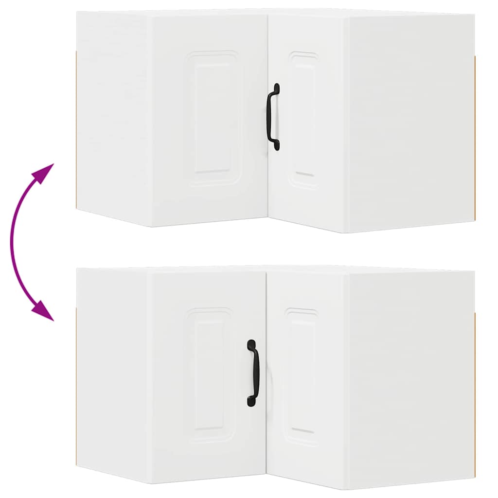 Kitchen Wall Cabinet White 57 x 57 x 40 cm Engineered Wood