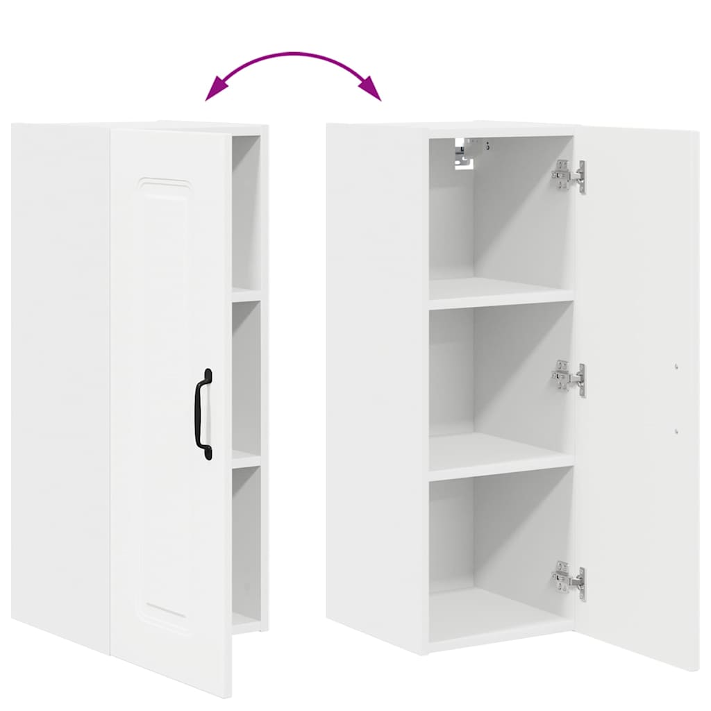 Kitchen Wall Cabinet White 30 x 31 x 80 cm Engineered Wood