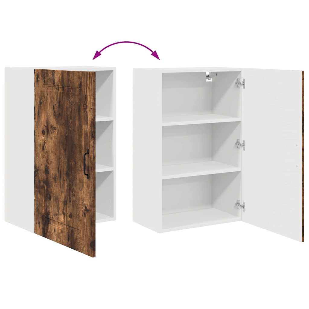 Kitchen Wall Cabinet Smoked Oak 50 x 31 x 80 cm Engineered Wood