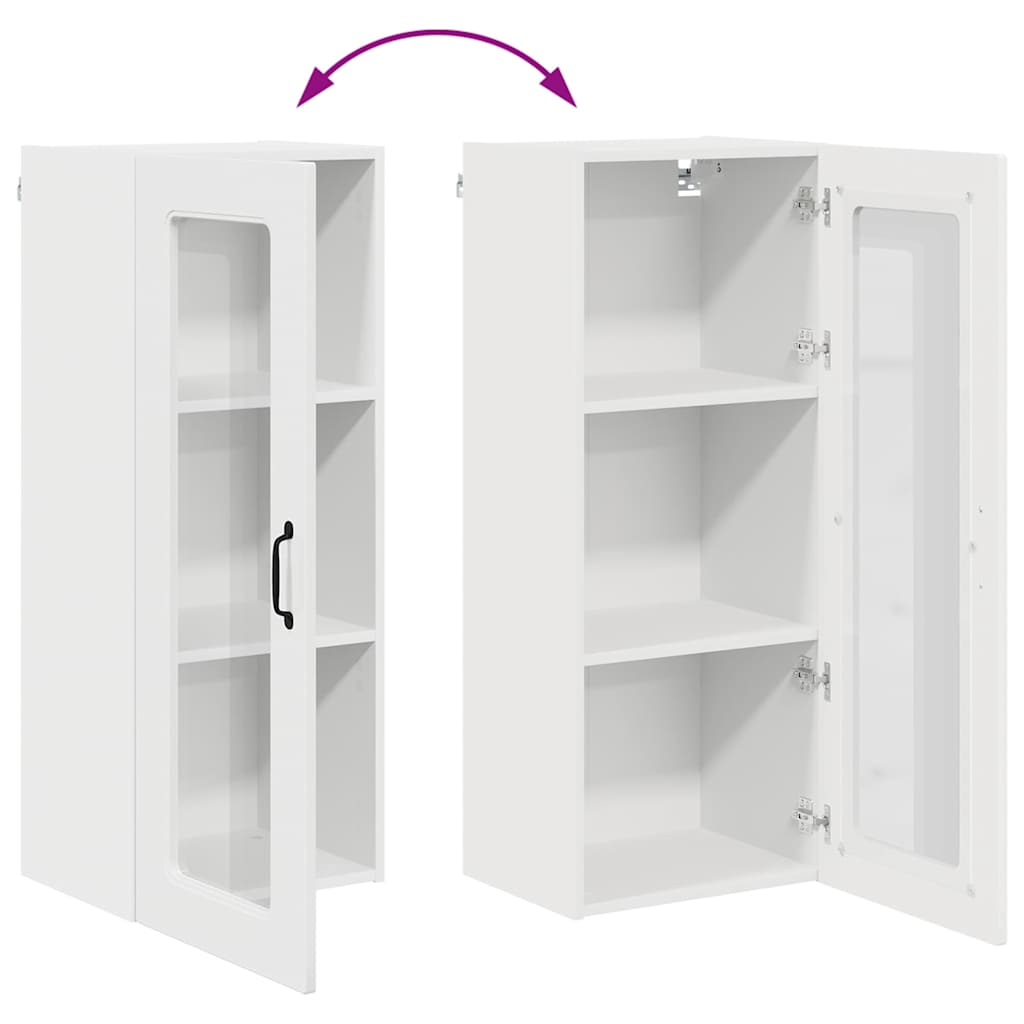 Kitchen Wall Cabinet High Gloss White 40 x 31 x 100 cm