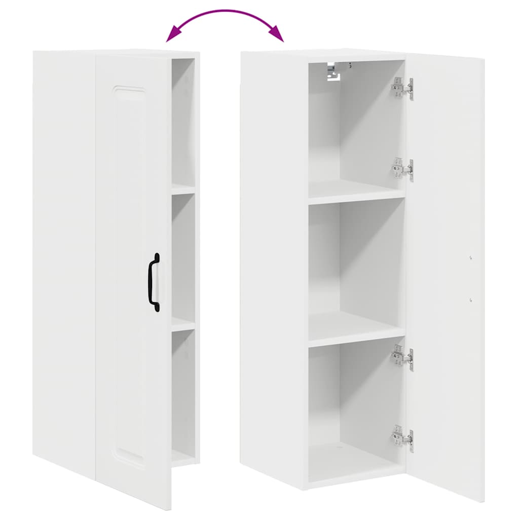 Kitchen Wall Cabinet High Gloss White 30 x 31 x 100 cm