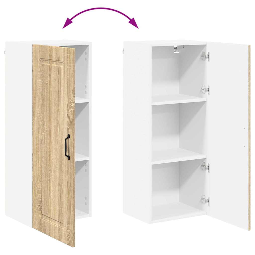 Kitchen Wall Cabinet with Shelf Sonoma Oak 40 x 31 x 100 cm