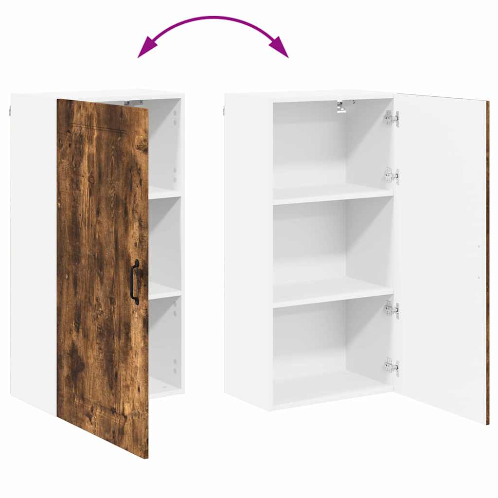 Kitchen Wall Cabinet with Shelf Smoked Oak 50 x 31 x 100 cm