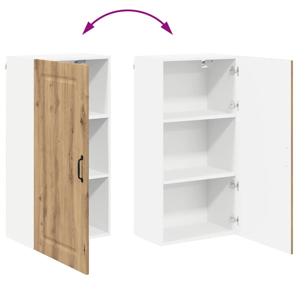 Kitchen Wall Cabinet with Shelf Artisan Oak 50 x 31 x 100 cm