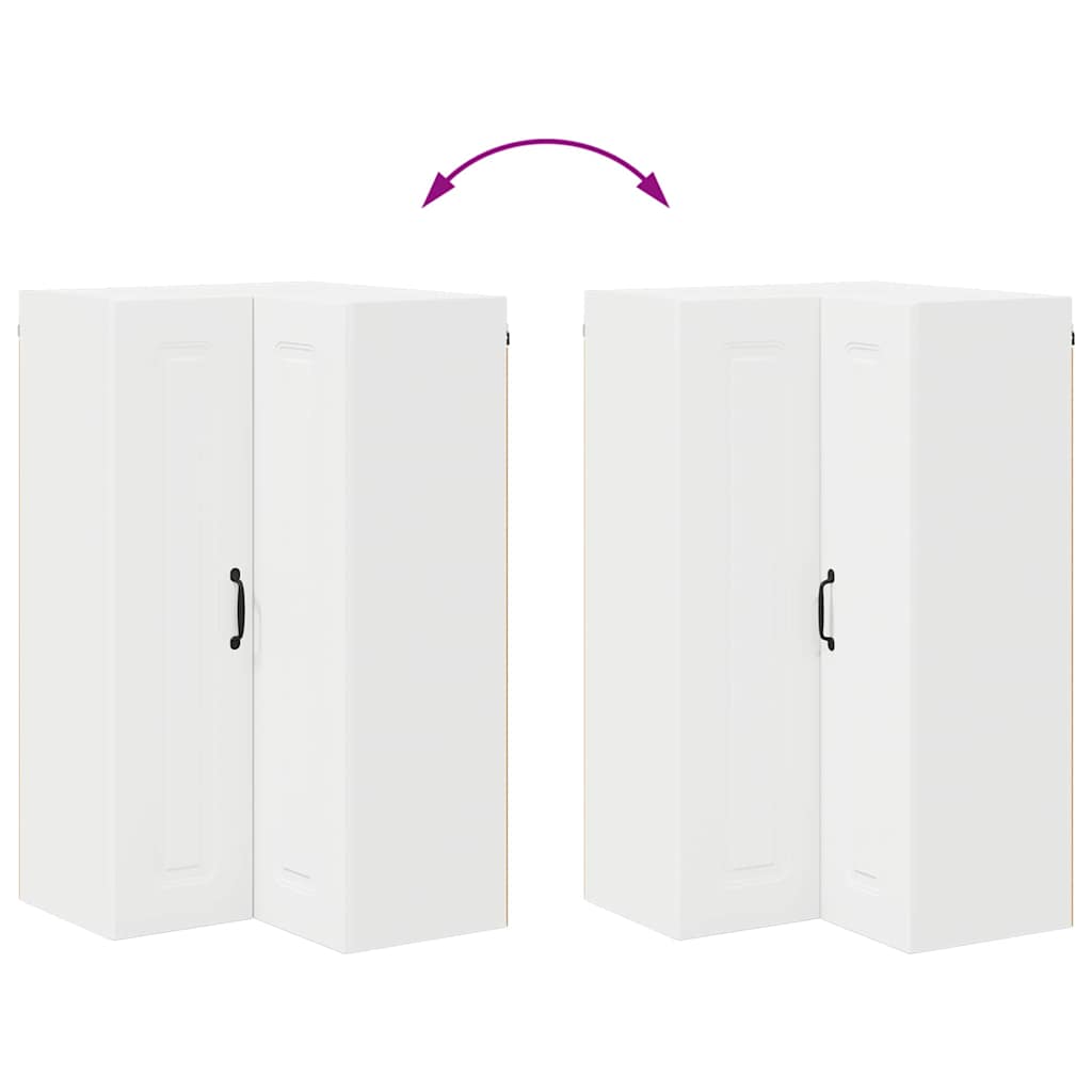 Kitchen Wall Cabinet White 57 x 57 x 100 cm Engineered Wood