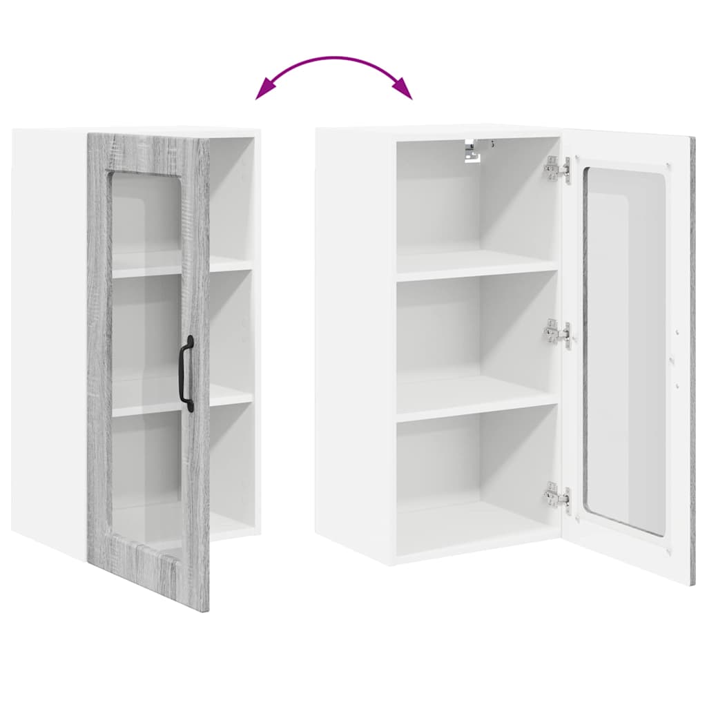 Kitchen Cabinet Grey Sonoma 40 x 31 x 80 cm Engineered Wood