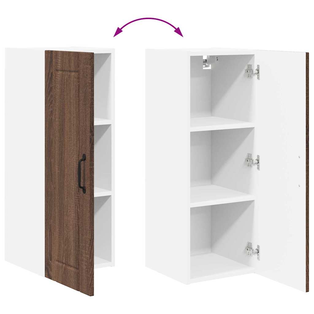 Kitchen Cabinet Brown Oak 30 x 31 x 80 cm Engineered Wood