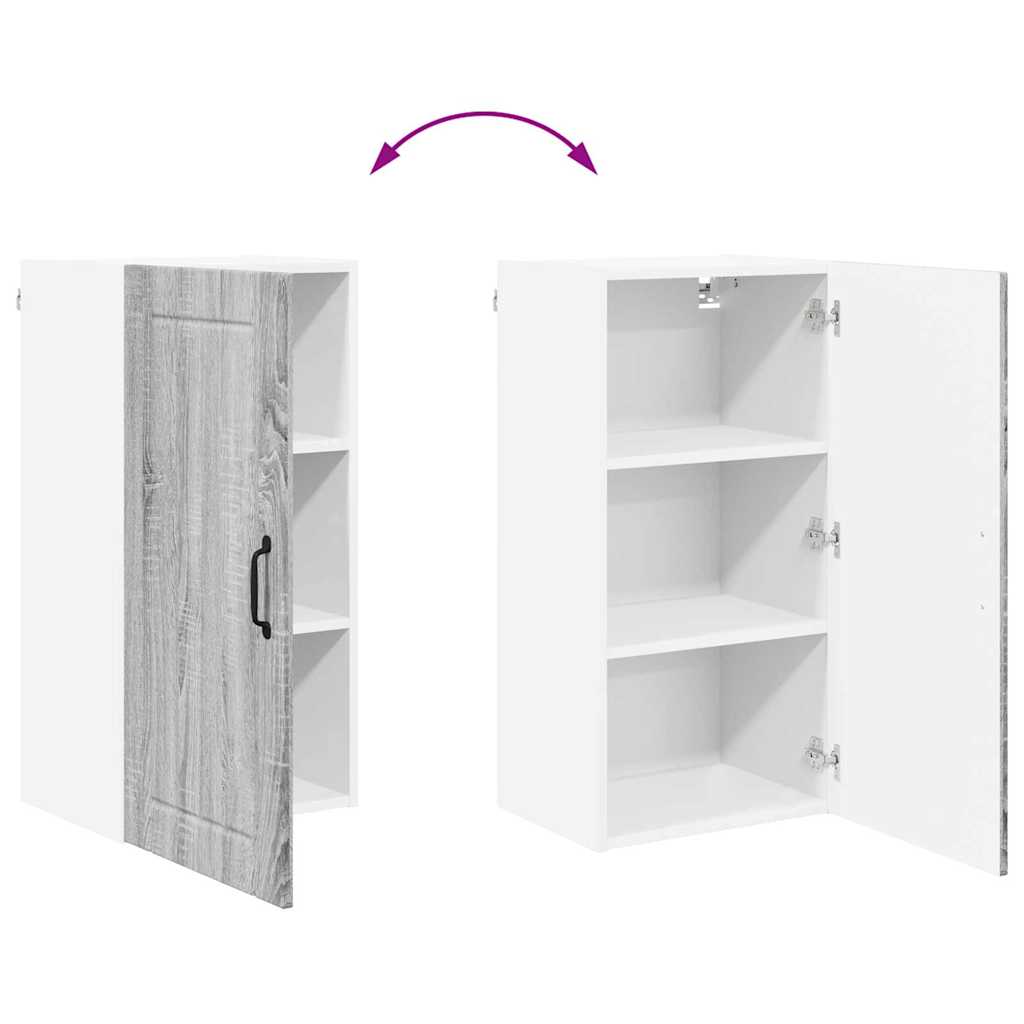 Kitchen Cabinet Grey Sonoma 40 x 31 x 80 cm Engineered Wood