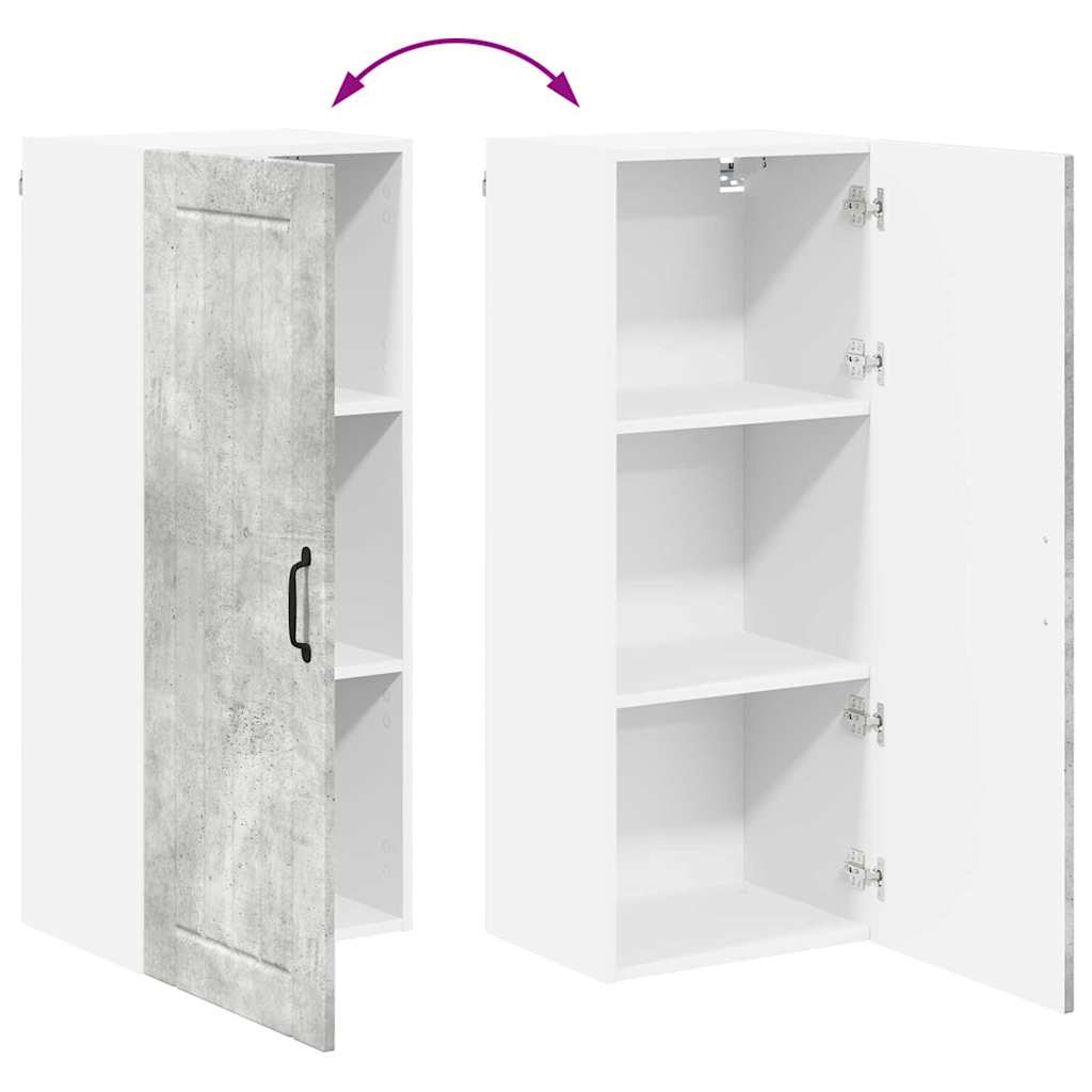 Kitchen Cabinet Concrete Grey 40 x 31 x 100 cm Engineered Wood