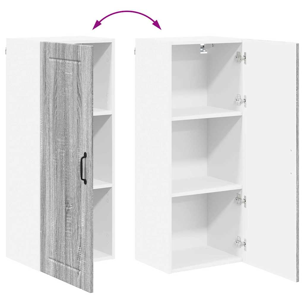 Kitchen Cabinet Grey Sonoma 40 x 31 x 100 cm Engineered Wood