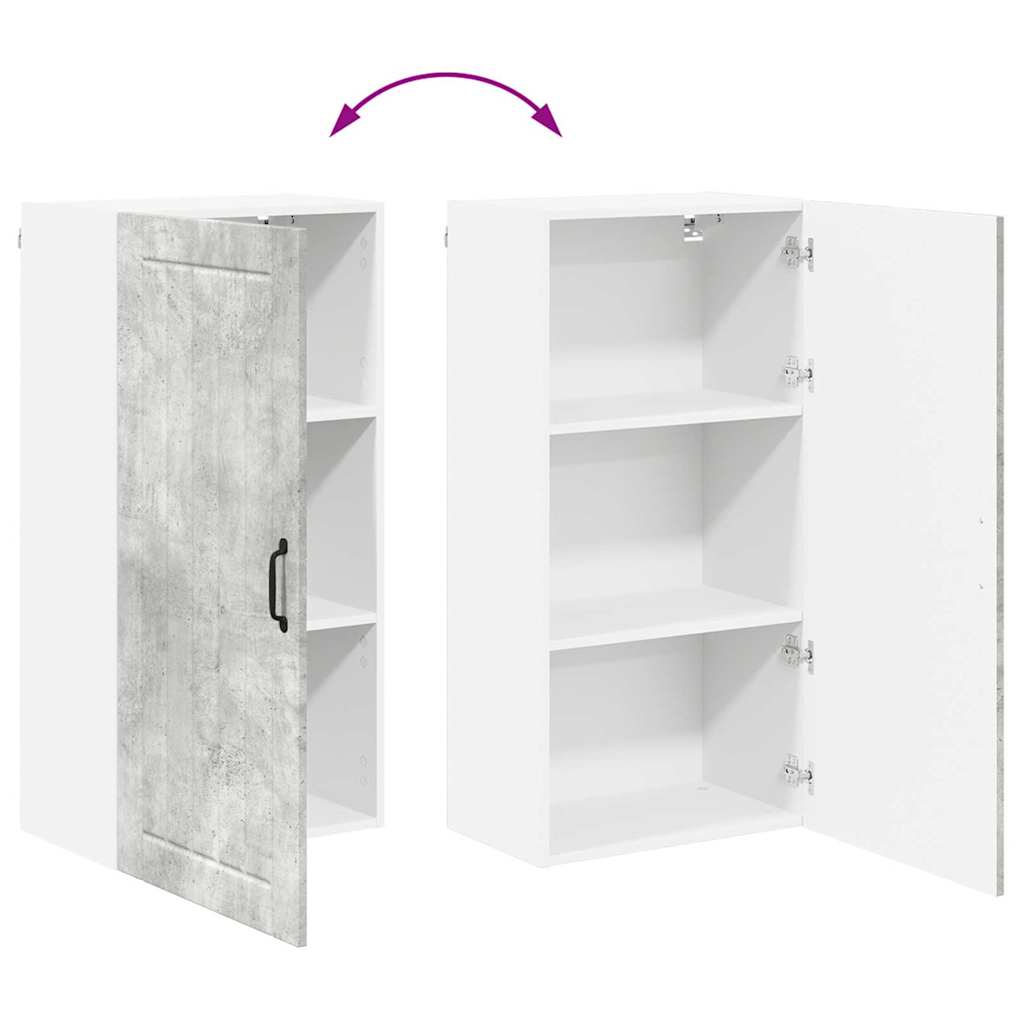 Kitchen Cabinet Concrete Grey 50 x 31 x 100 cm Engineered Wood