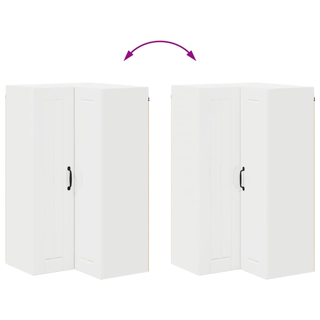 Kitchen Cabinet with Shelf High Gloss White 57 x 57 x 100 cm