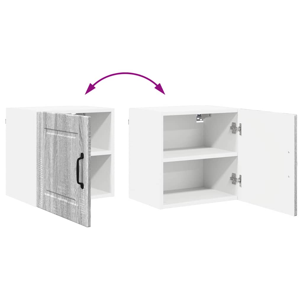 Kitchen Wall Cabinet with Shelf Grey Sonoma 40 x 31 x 40 cm