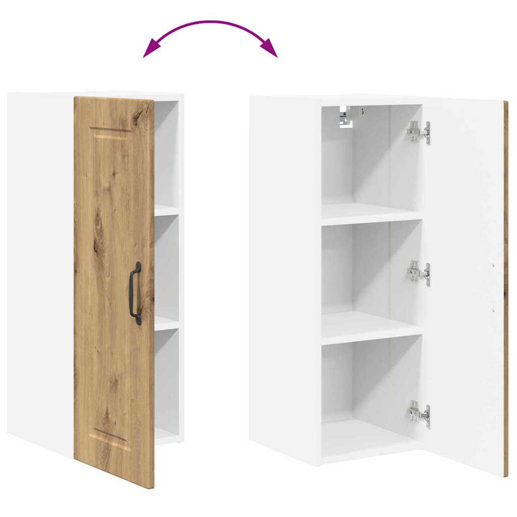 Kitchen Wall Cabinet with Shelf Artisan Oak 30 x 31 x 80 cm