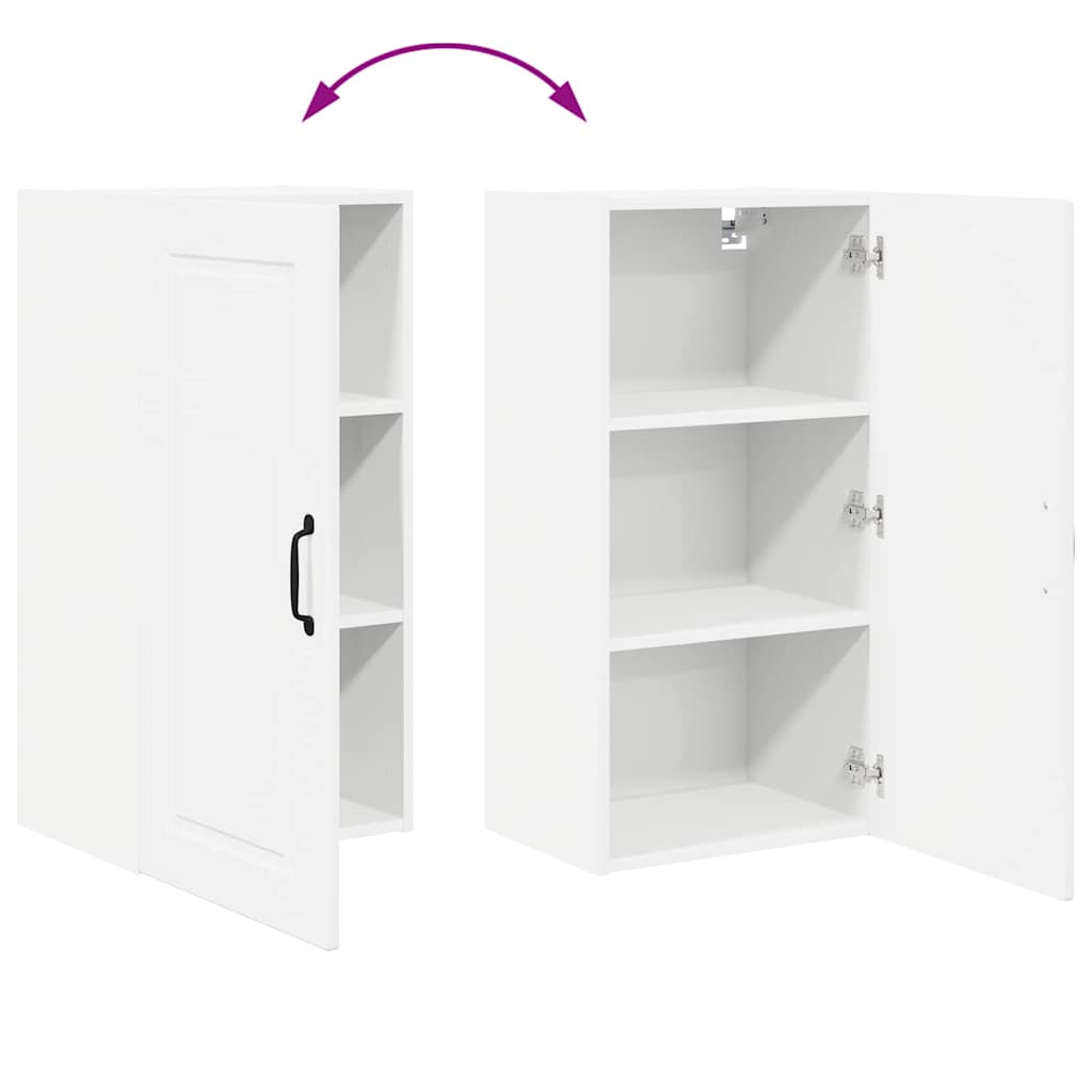 Kitchen Wall Cabinet with Door High Gloss White 40 x 31 x 80 cm