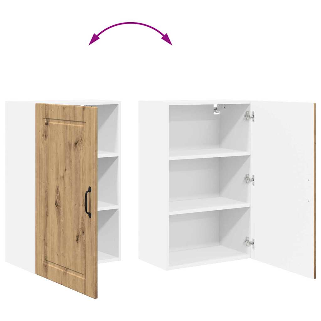 Kitchen Wall Cabinet with Shelf Artisan Oak 50 x 31 x 80 cm