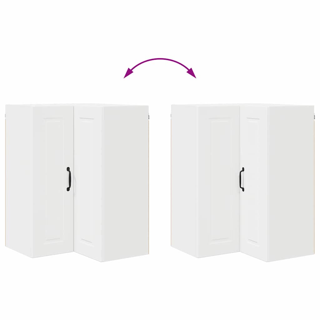 Kitchen Wall Cabinet White 57 x 57 x 80 cm Engineered Wood