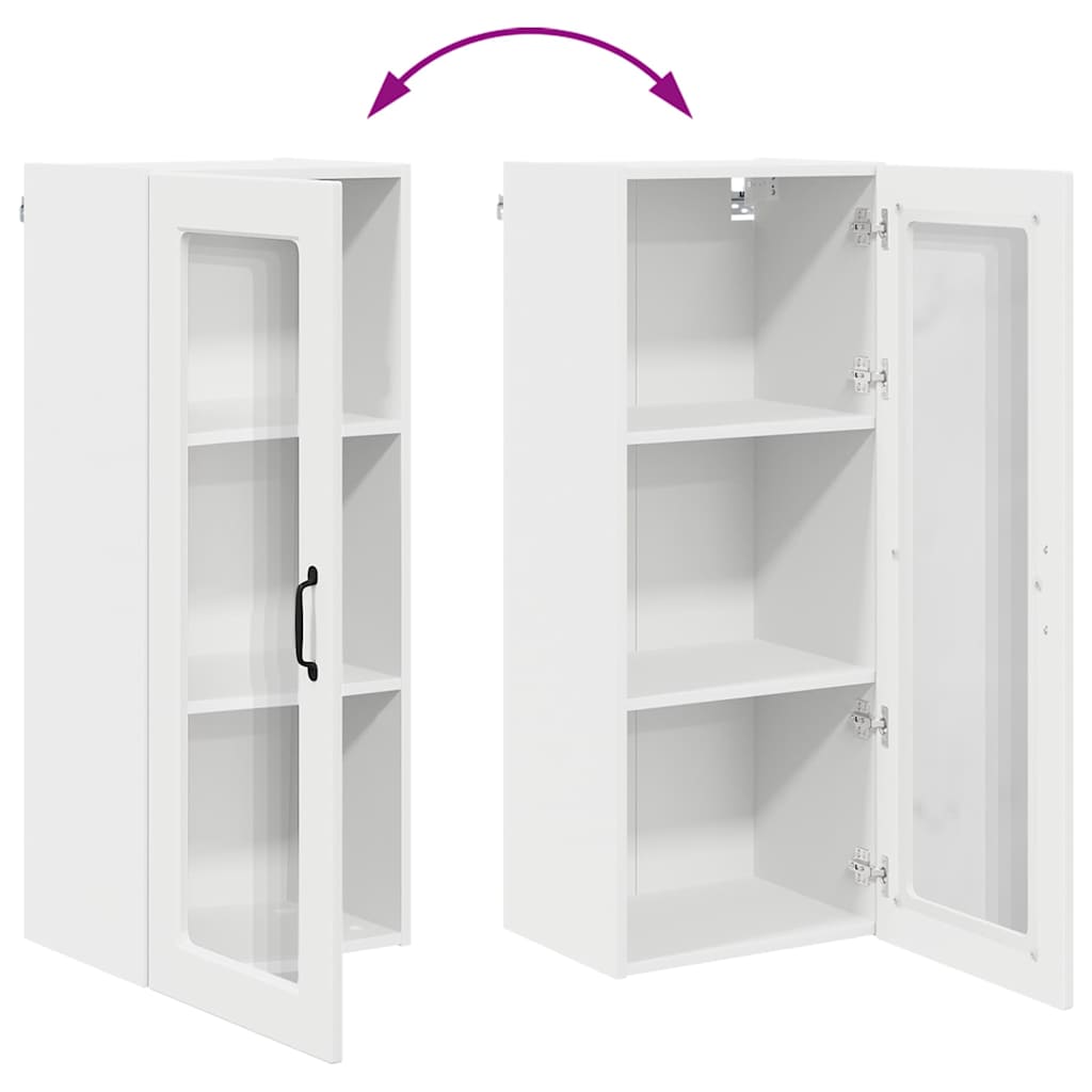 Kitchen Wall Cabinet White 40 x 31 x 100 cm Engineered Wood