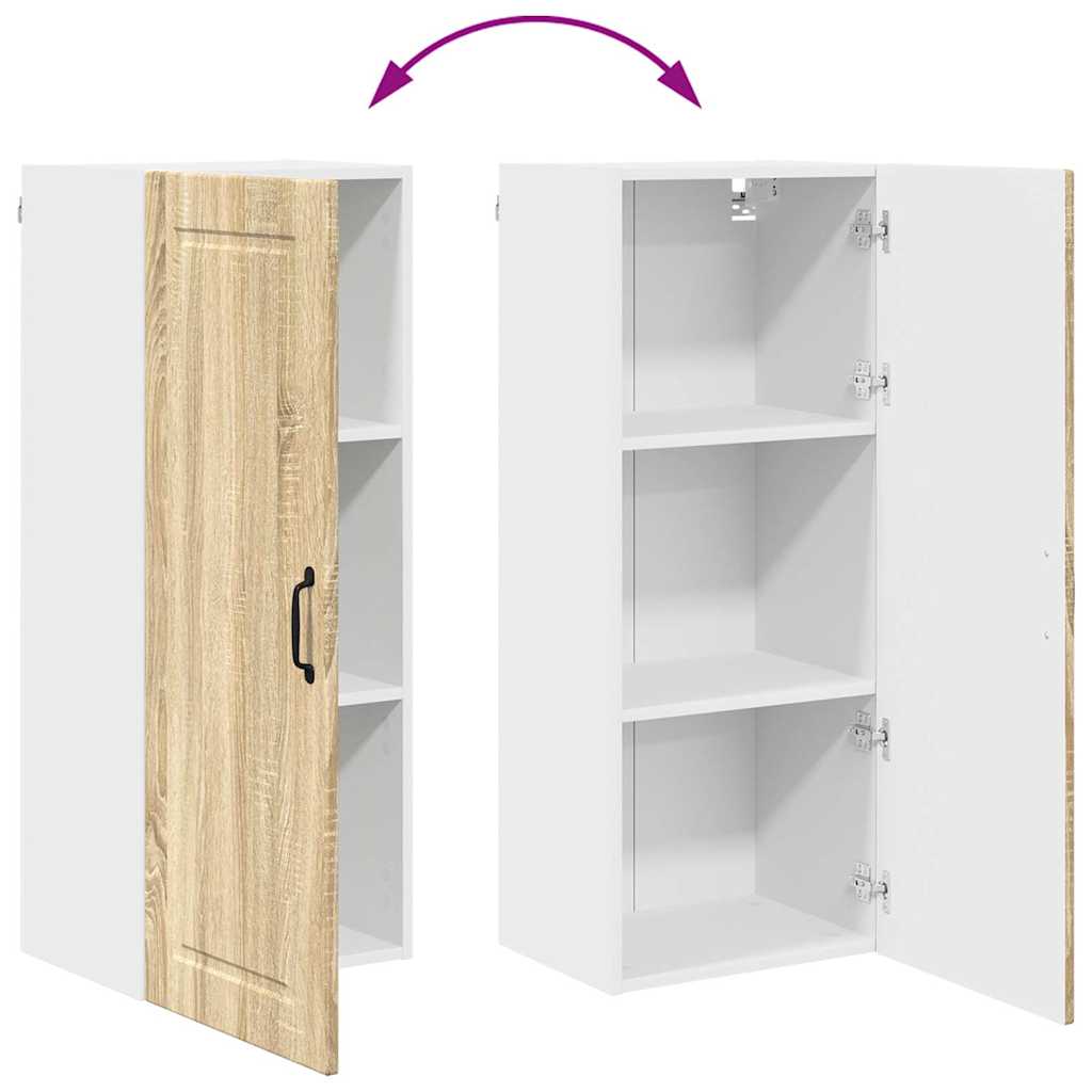 Kitchen Wall Cabinet with Shelf Sonoma Oak 40 x 31 x 100 cm