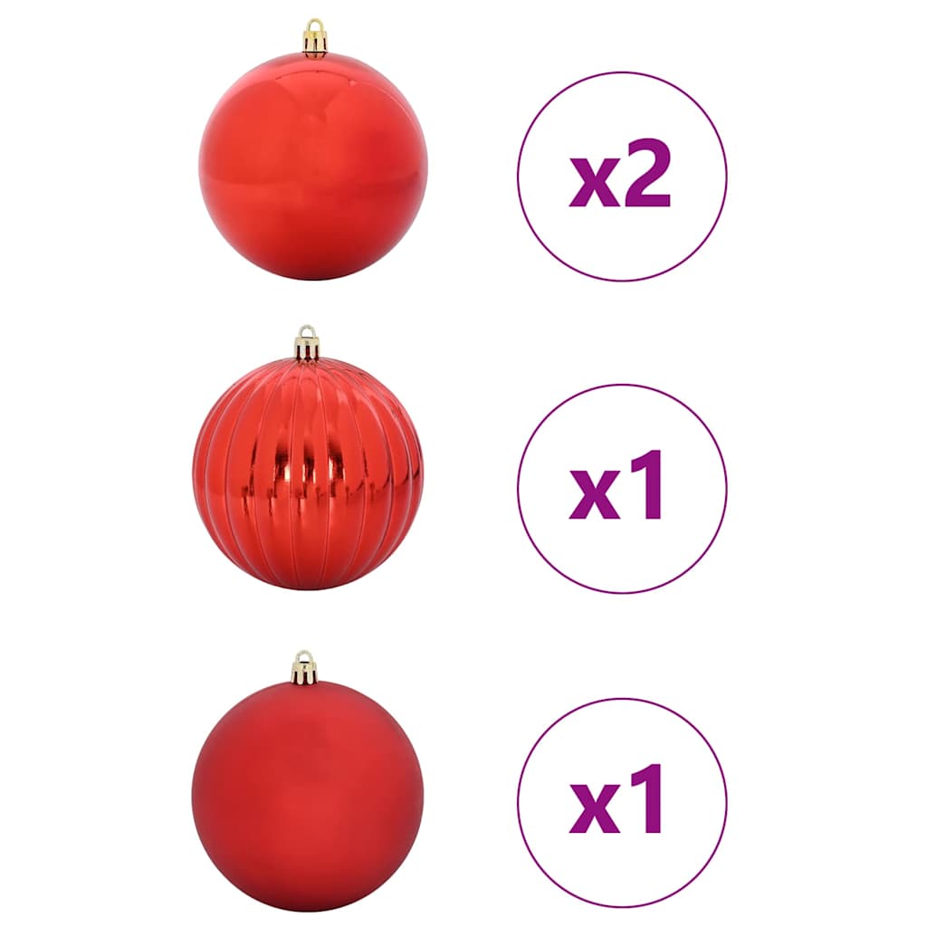 Christmas Bauble Set 4 pcs Red