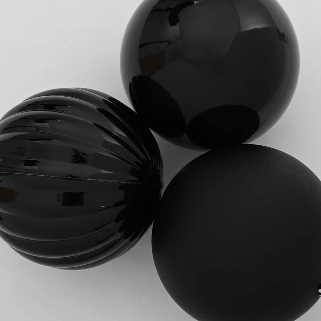 Christmas Bauble Set 4 pcs Black