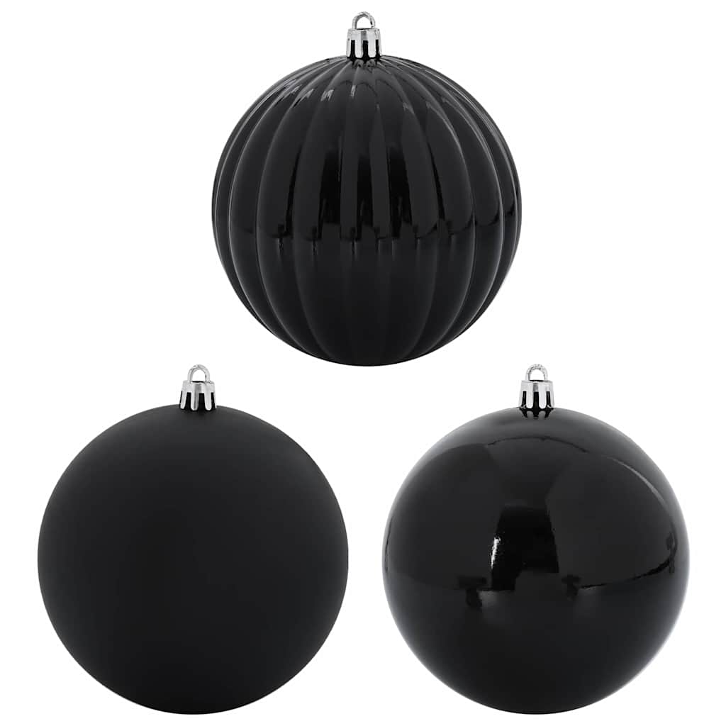 Christmas Bauble Set 3 pcs Black