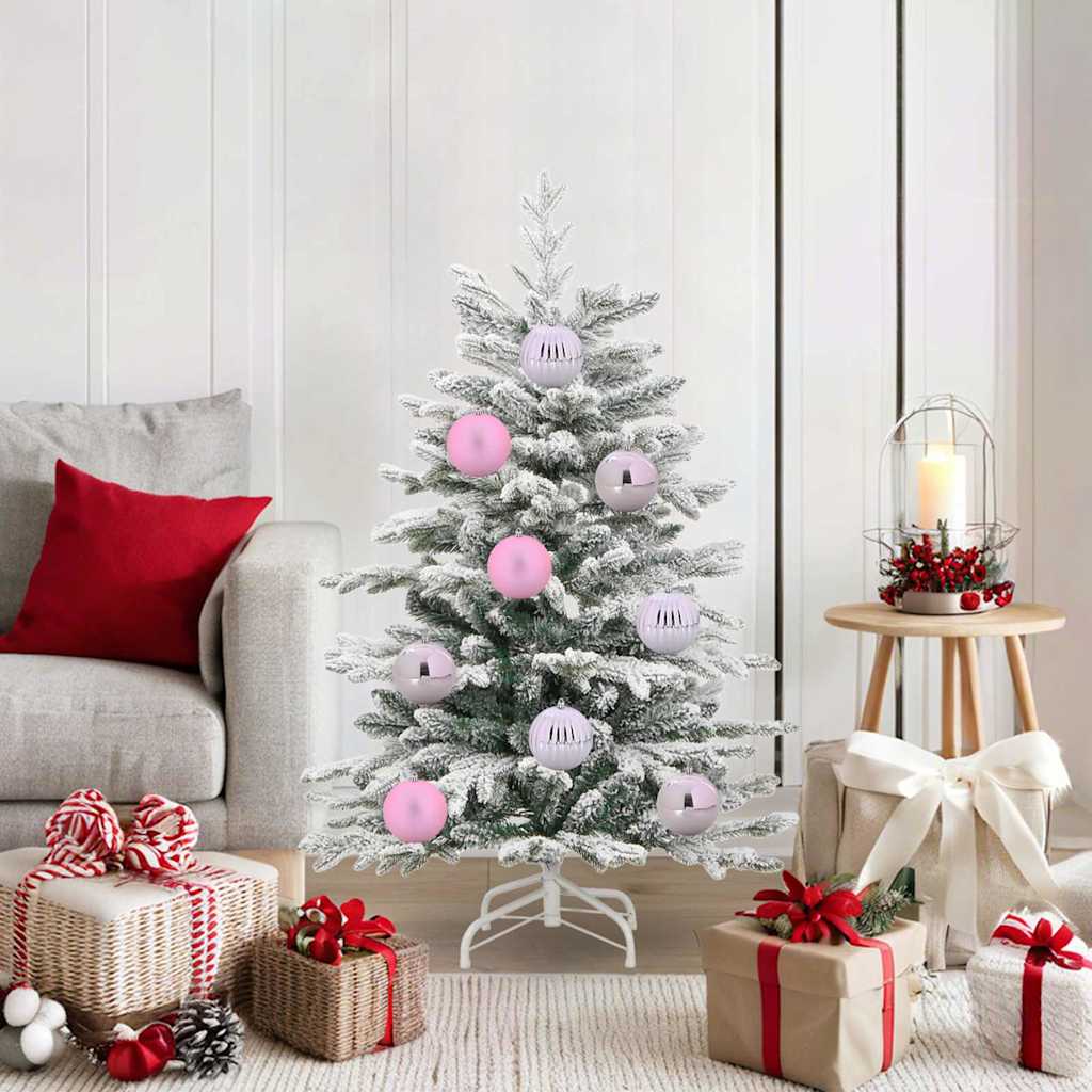 Christmas Bauble Set 15 pcs Pink
