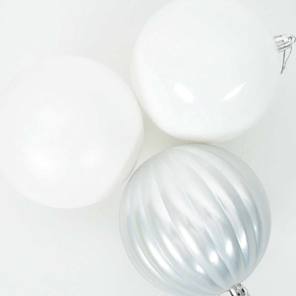 Christmas Bauble Set 4 pcs White